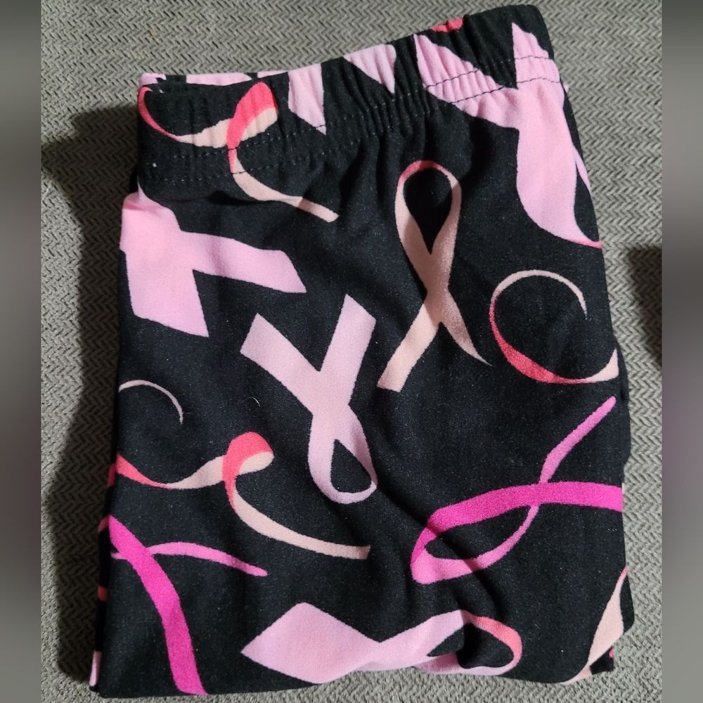 S/M Kids Leggings. Support. Breast Cancer Awareness. Think Pink.